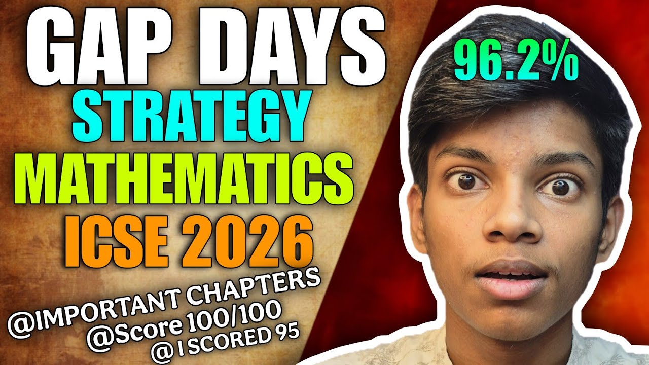 HOW TO PREPARE MATHS IN 4 DAYS GAP||LAST DAYS STRATEGY||CLASS 10TH ICSE BOARDS 2026#icse #icse2026