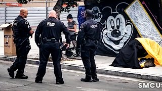 Venice Cleanup: LAPD Maintains Order as City Addresses Homeless Encampment