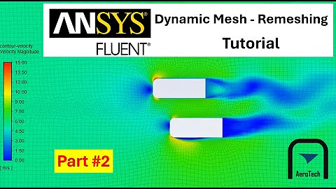 [ANSYS Fluent Tutorial] Dynamic mesh - Remeshing  Part 2 | Overtaking process (v2022R2)