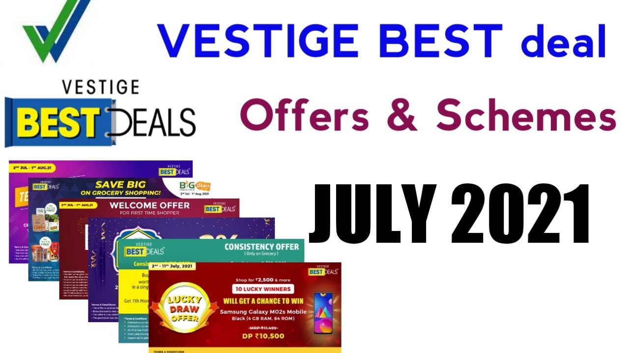 VESTIGE BEST DEAL JULY 2021 OFFERS AND SCHEME YouTube