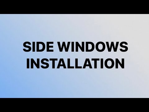 Side Window Installation - YouTube