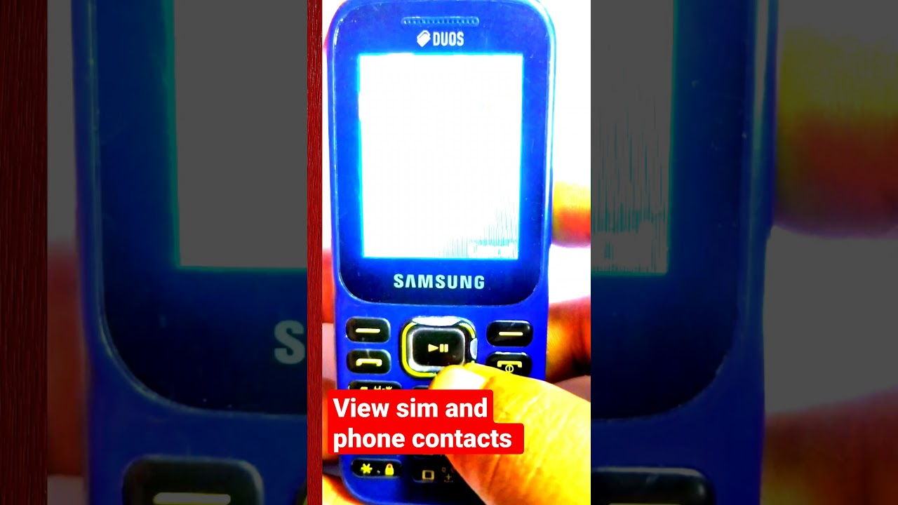 How to View phone and Sim Contacts In Samsung Keypadphone