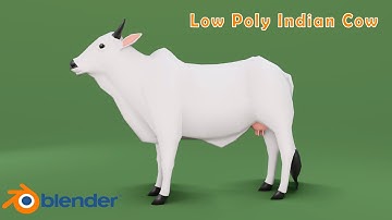 Low Poly Cow in Blender 2.91