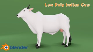 Low Poly Cow in Blender 2.91