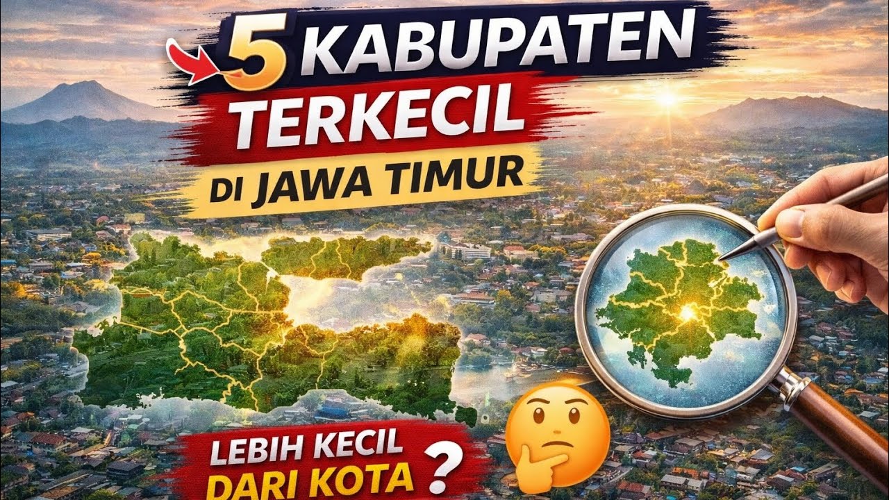Daftar 5 Kabupaten Terkecil di Jawa Timur, Nomor 1 Bikin Kaget!