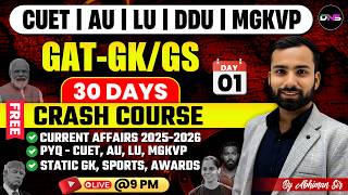 The Ultimate Strategy🚀 30 Days GK/GS Crash Course For CUET UG 2026 | AU, LU, DDU, MGKV | Abhiman Sir