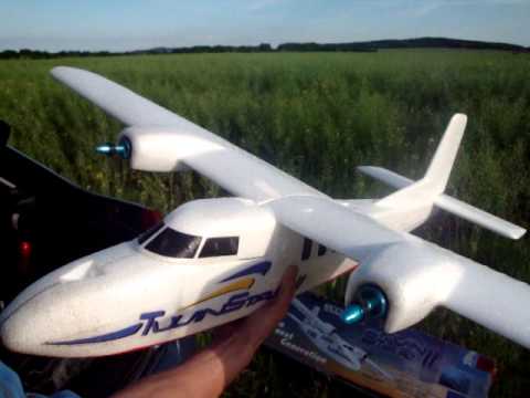 TwinStar II von Multiplex- Motor spinnt - YouTube