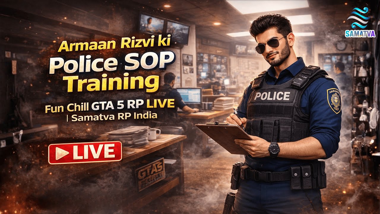 Armaan Rizvi ki Police SOP Training | Fun Chill GTA 5 RP LIVE | Samatva ...