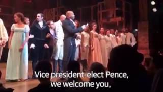 Hamilton Cast's Message to Mike Pence (Subtitled)