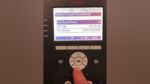 Call Forward - Avaya 9608 - IP Office