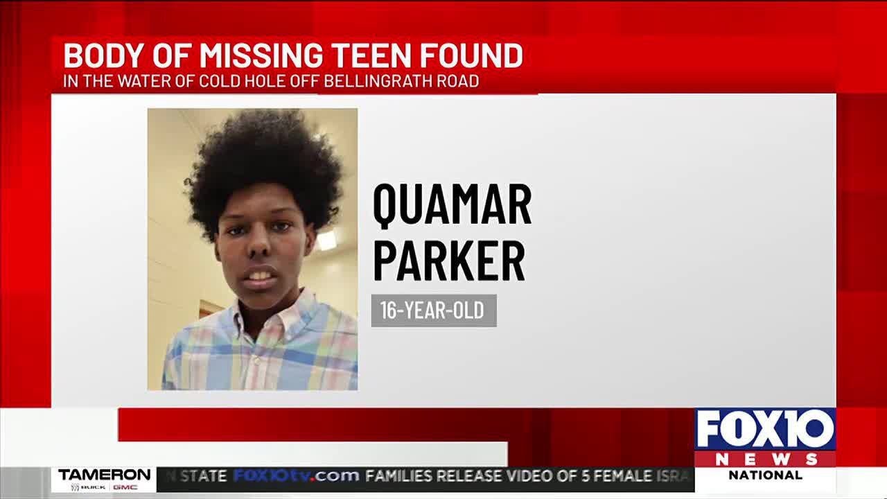 Body of 16yearold found in water near Cold Hole off Bellingrath Road