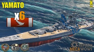 Yamato 6 Kills & 175k Damage | World of Warships Gameplay