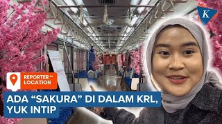 Intip Sakura hingga KRL di Gerbong Kereta Berusia 50 Tahun
