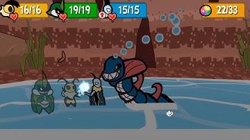 Bug Fables Beating the Tidal Wyrm (Hard Mode)