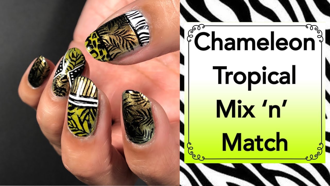 Chameleon Tropical Mix n Match Mani || Born Pretty Store