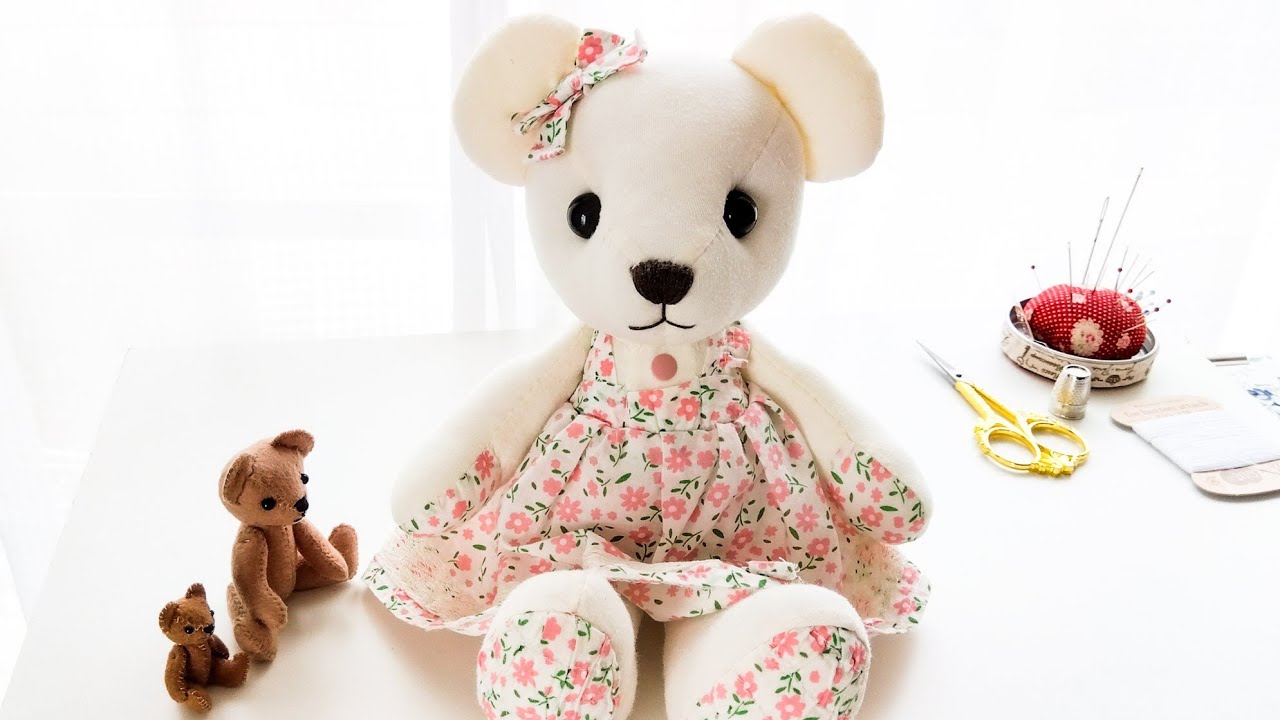 ロンパースから 「くまのぬいぐるみ🐻」を作ります Part2−Vol.4