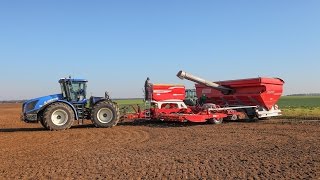 New Holland T9.560 & Pöttinger Terrasem C9 - seeding wheat - semis de blé