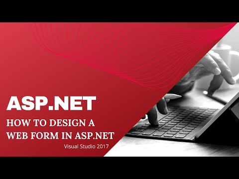 How to Design a Web Form in asp.net - Visual Studio 2017