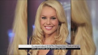 Suspended ESPN reporter returns