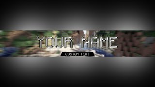 Free Minecraft Youtube Banner Template