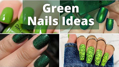 Green Nail Design Ideas - Green Color Nails