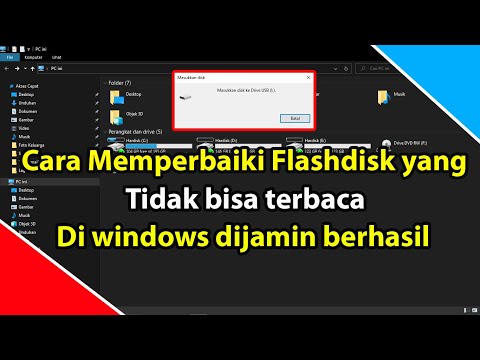 Cara memperbaiki Flashdisk yang tidak terbaca di Windows dijamin berhasil 2022 By ROBBY Official