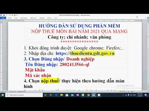 Video: Cách Nộp Thuế Cho Công Ty