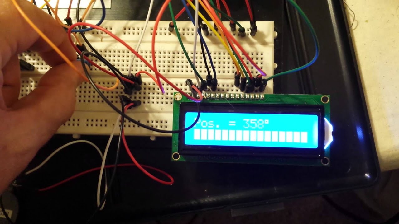 Arduino LCD Stepper Motor angles - YouTube