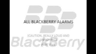 All Blackberry alarms and timers