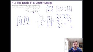 Basis of a vector space examples (Math 204 Section 4.3 video 3)