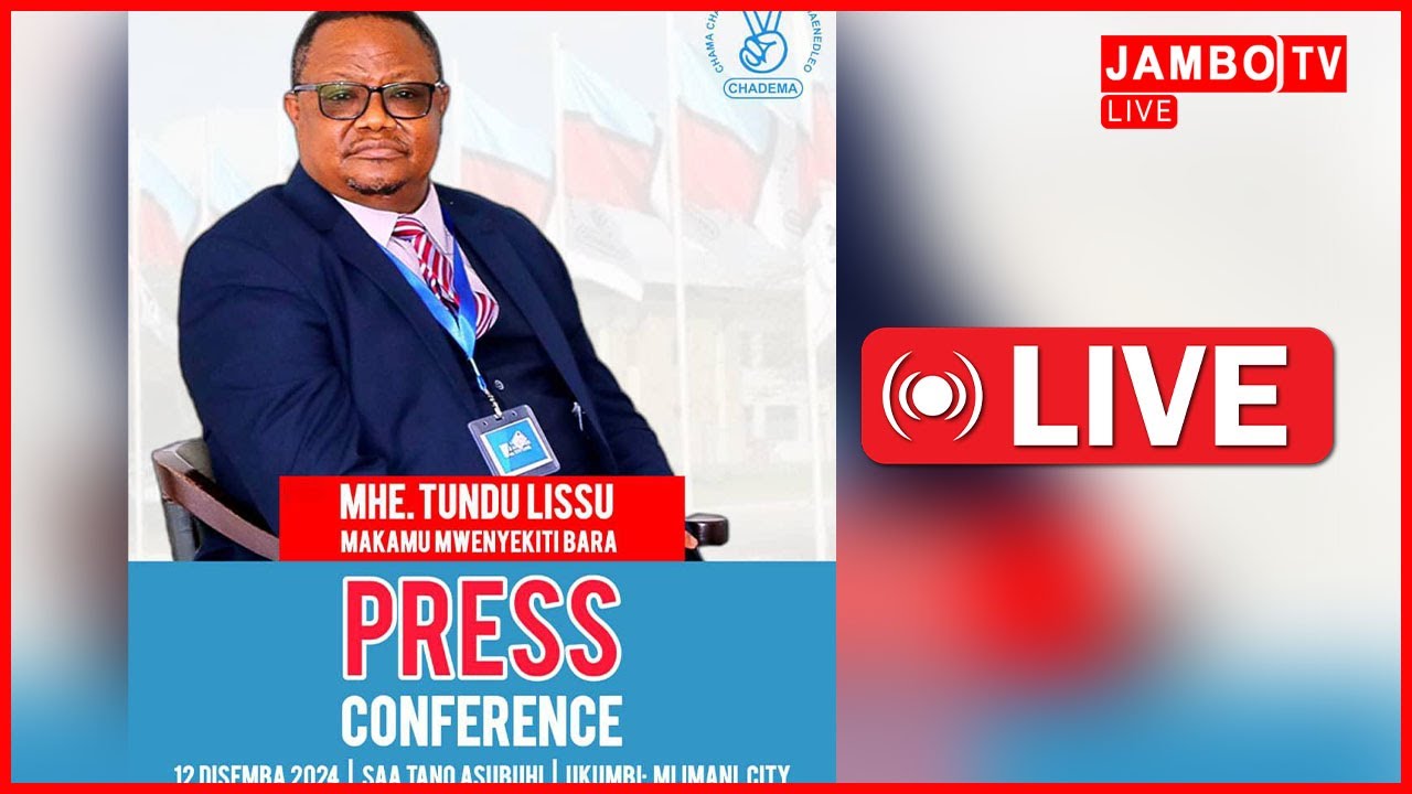 🅻🅸🆅🅴 MHE.TUNDU LISSU ANAZUNGUMZA NA VYOMBO VYA HABARI