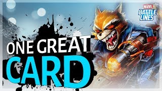 Card Showcase: A great F2P card to farm...Rocket Raccoon! | Marvel Battle Lines screenshot 4