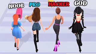 NOOB vs PRO vs HACKER vs GOD - High Heel , Makeover Run ...