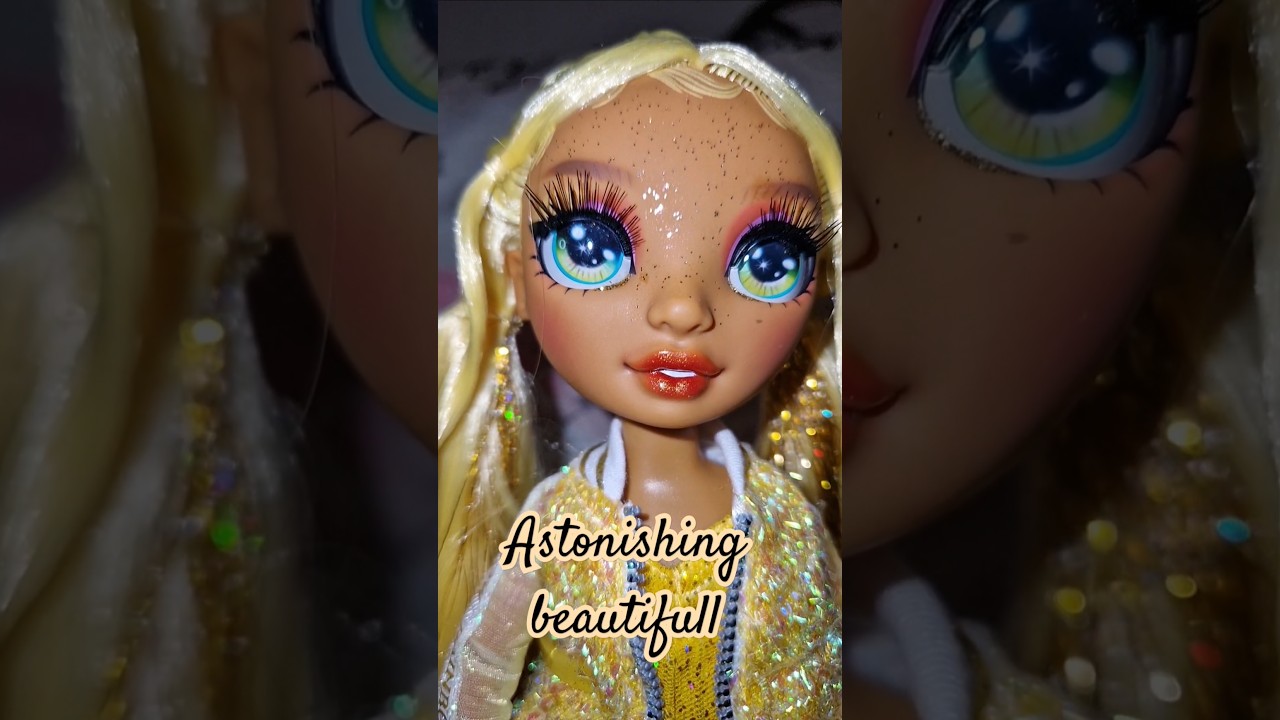 Rainbow high Sunny Madison Slime Shimmer closeup 