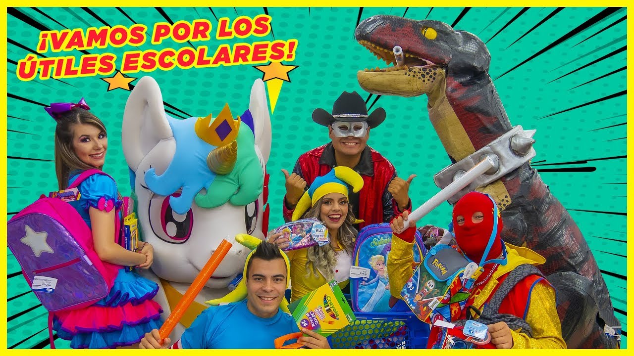 Comprando los Utiles Escolares / Manito y Maskarin - YouTube