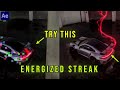 Energized Streak Coming From Car Tail Lights - After Effects