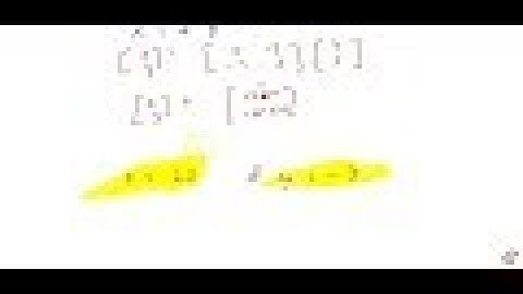 Solve system of linear equations, using matrix method, `2. x - y = -2`` ` `3x + 4y = 3`...