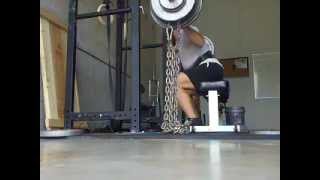 Box Squat with chains