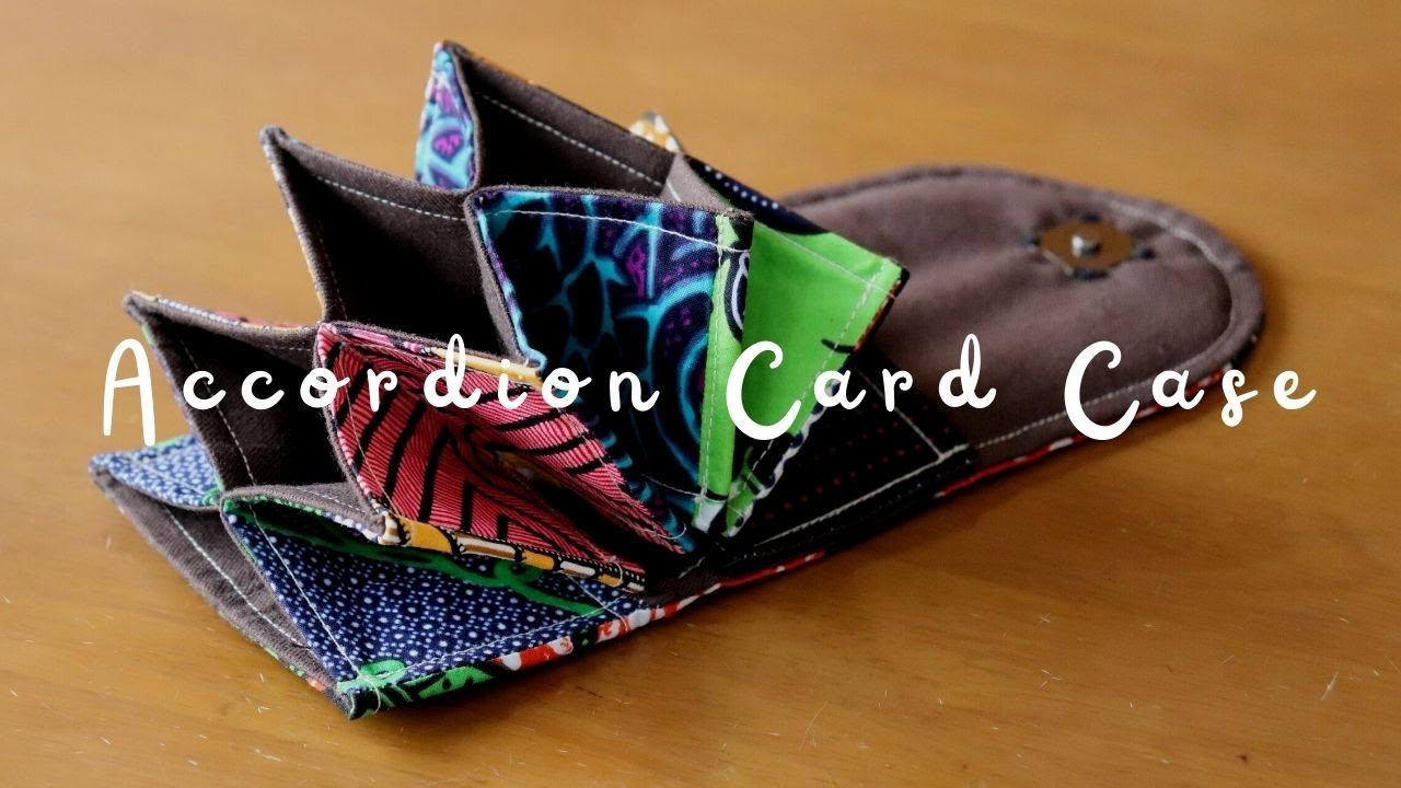 個性的でおしゃれ！アフリカ布はぎれを繋いだ蛇腹カードケースの作り方｜HarunaDIY