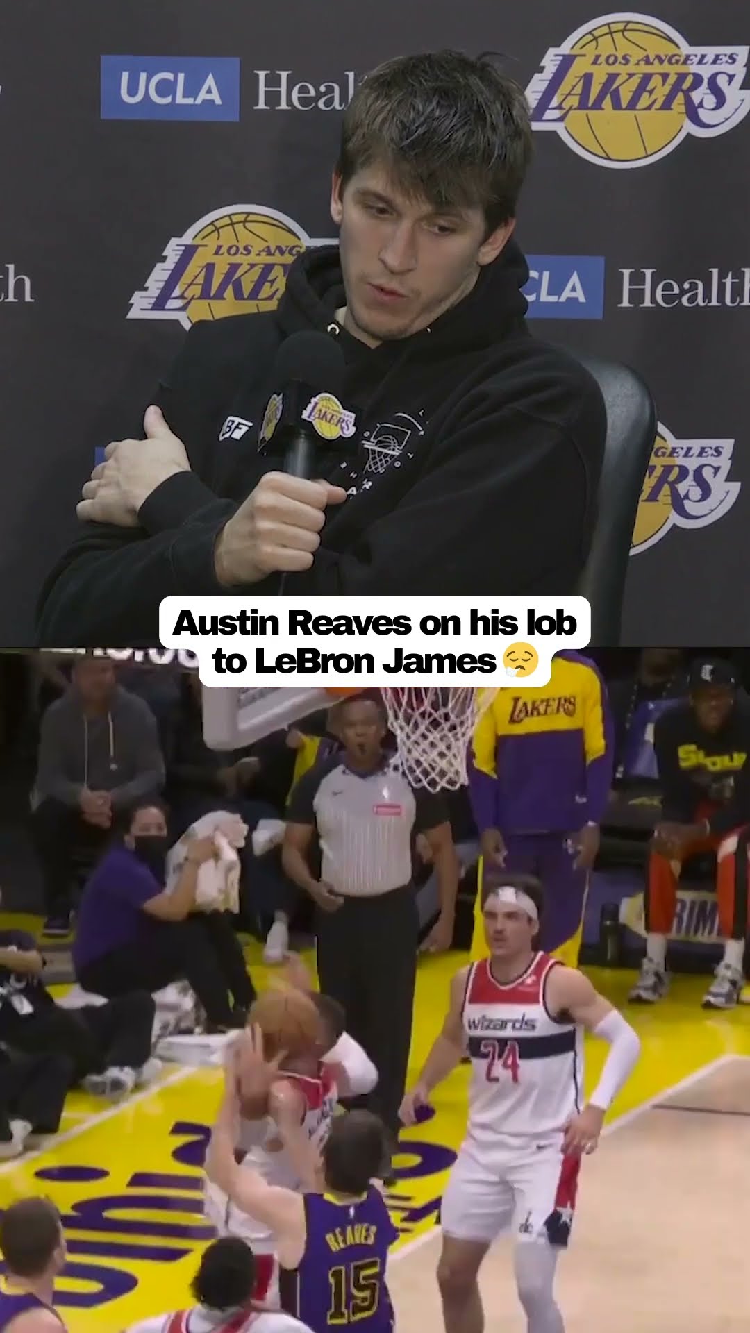 Austin Reaves had jokes about his lob to LeBron ?