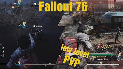 Fallout 76 low level pvp, mischief puddle pushing with the homie
