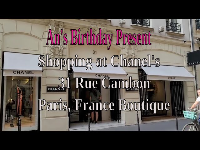 POSTCARD FROM CHANEL 31 RUE CAMBON IN PARIS 