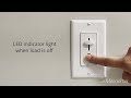 Maxxima Low Voltage, 0-10V Slide Dimmer Switch, Indicator Light, Wall Plate Included