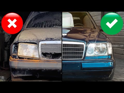 Нашли и отмыли грязнейший Мерседес W124, отдаем за рубль #тачказарубль Дешёвки или тачка невозврата?