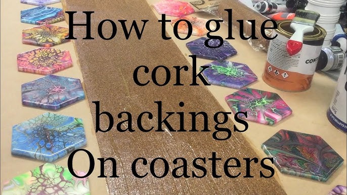 How to Cork & Add Backs to Coasters, Tutorial