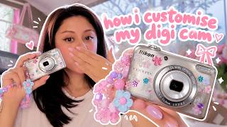 decorate my digicam with me ♡ 📸🎀 diy camera makeover + cute accessories screenshot 1
