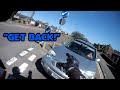 &quot;Get Back!&quot; UK Bikers VS Stupid, Crazy Drivers and Near Misses #106