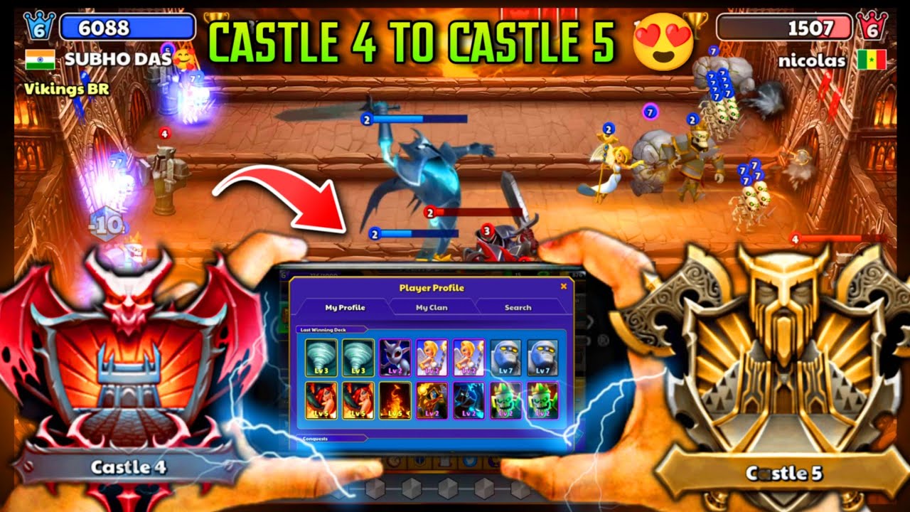 Castle Crush | Castle 4 To Castle 5 Best Deck 😍 | Castle Crush NFT Crypto  Game 🎯