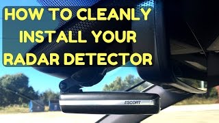 How to Install a Radar Detector or Dashcam in Your Car the Easy and Clean Way