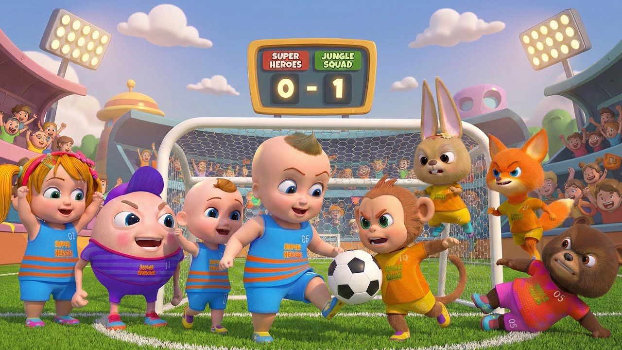 Baby Zay’s Brave Superhero Football Adventure 🦸‍♂️⚽ | Kids Story | 3D Cartoon for Toddlers